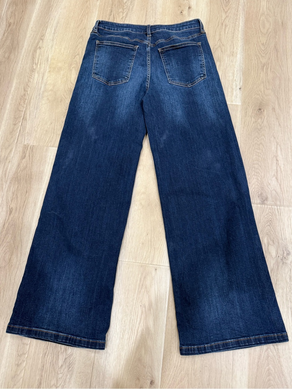 Kut From The Kloth Jean Wide Leg High Rise Dark Wash Jeans Size 8 - Picture 12 of 12